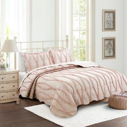 Colcha Solteiro Camesa Marea 160x230cm Microfibra Rose - 1