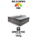 Ver imagem 6 de Cama Baú Casal 138x188 Bipartido Linho Cinza com Dual Firm Espuma Ecoflex