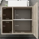 Ver imagem 5 de Balcão Gabinete Suspenso Para Banheiro 60 cm Com 01 Porta Anne B06 Barrique - Lyam Decor