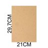 Chapa Mdf Branco 3mm Placa 21x29,7 Cm A4 para Artesanato Adesivo 20 Unidades - 5