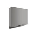 Ver imagem 1 de Armário Aéreo Cozinha Modulado Alpha 2502 com 2 Portas 80cm Cinza