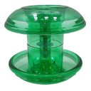 Ver imagem 3 de Puxador duplo redondo de resina para porta de vidro verde grande Sabatini
