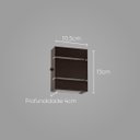 Ver imagem 3 de Arandela Slim Alumínio 2 Frisos + LED G9 St2527