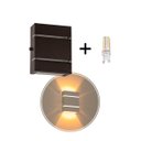 Ver imagem 2 de Arandela Slim Alumínio 2 Frisos + LED G9 St2527