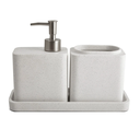 Ver imagem 1 de KIT PARA BANHEIRO EM POLIRRESINA - 3 PCS