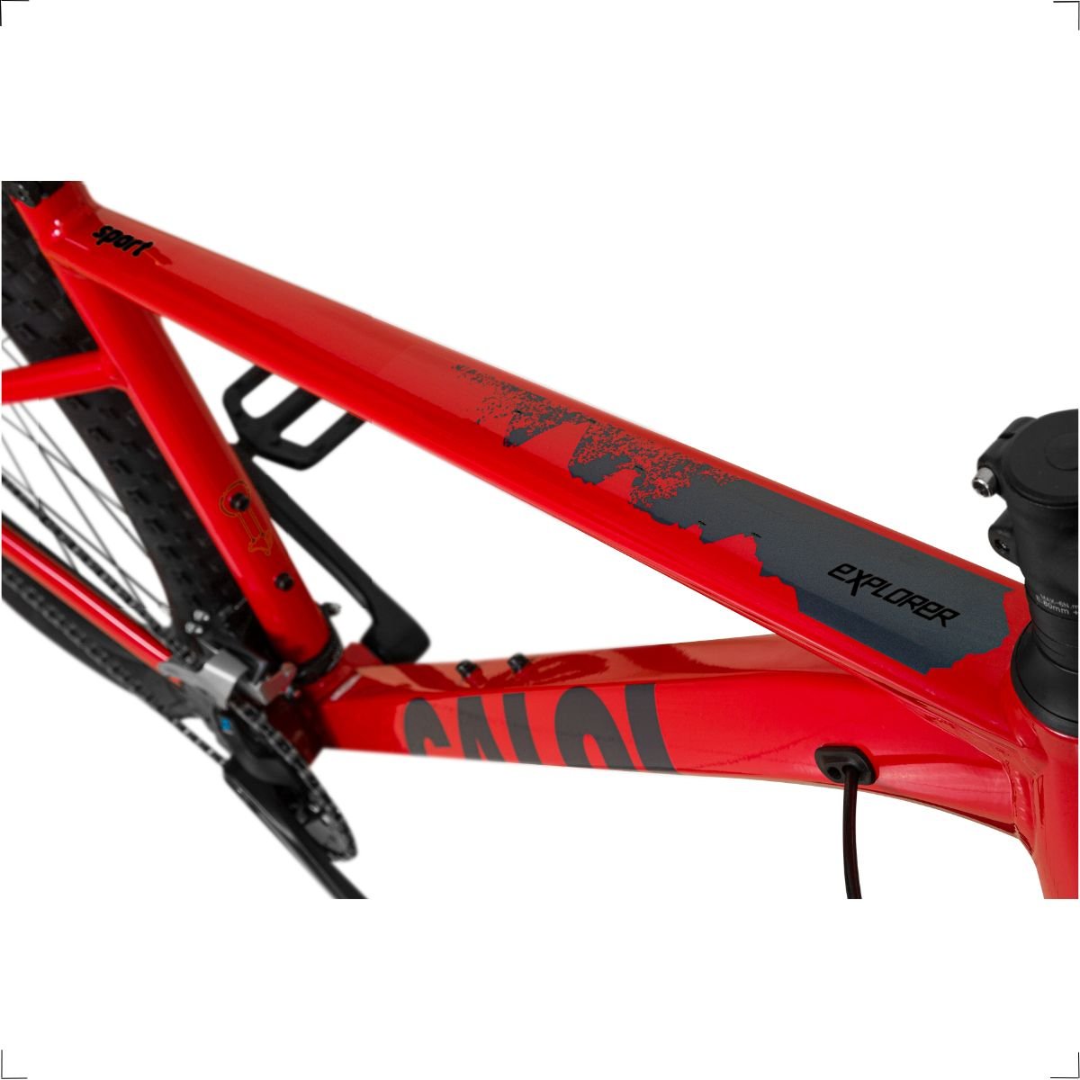 Bicicleta Aro 29 Mtb Caloi Explorer Sport 2024 Freio Hidráulico 16v:p/vermelho - 8