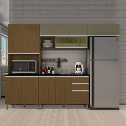 Armário de Cozinha Completa 4 Peças Carvalho/Camurça - 12 Armário de Cozinha Completa 4 Peças Carvalho/Camurça - 12