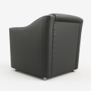 Ver imagem 5 de Kit 02 Poltronas Clínica Milla Decorativa Courino 04 Cores - Cinza