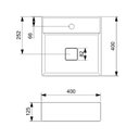 Ver imagem 5 de Cuba de Apoio 40x40cm Roca T9 Terra Matte Black A32787t080