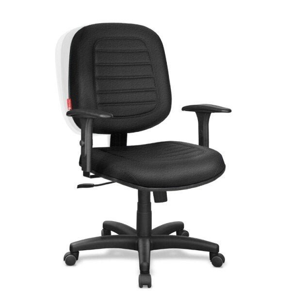 Cadeira Diretor Preto Tecido Giratória Home Office Prd00S - 1
