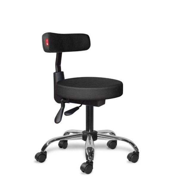 Cadeira Mocho Ergonômico Preto Estética 1532 Slim - 1