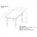 Ver imagem 2 de Mesa de Jantar Piratini 160x80cm Base Madeira Maciça Mel