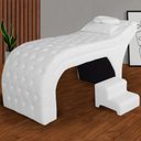 Ver imagem 5 de Maca Estofada Estética Capitonê 70 Cm Suede Branco - Fm