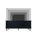 Ver imagem 2 de Rack Tv até 65” Curvo Ripado 2 Portas Ditália R-636 Cor:preto