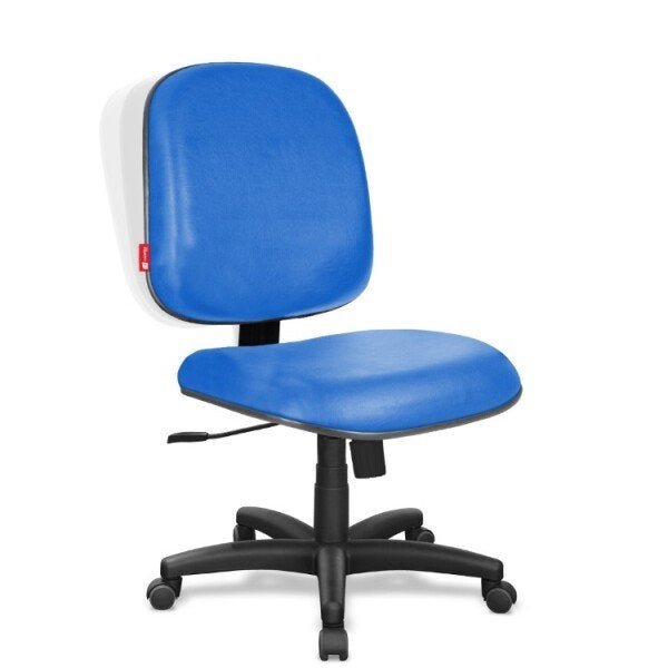 Cadeira Diretor Azul Sintético Giratória Home Office Rvd02S - 1