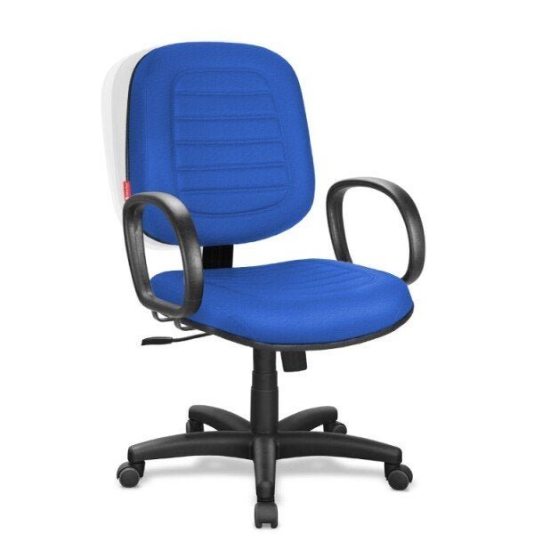 Cadeira Diretor Azul Tecido Giratória Home Office Prd01S - 1