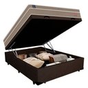 Ver imagem 4 de Cama Box Baú Casal Suede + Colchão Lis Molas Ensacadas Plumatex 138cm – Suporta até 120 Kg por Pesso