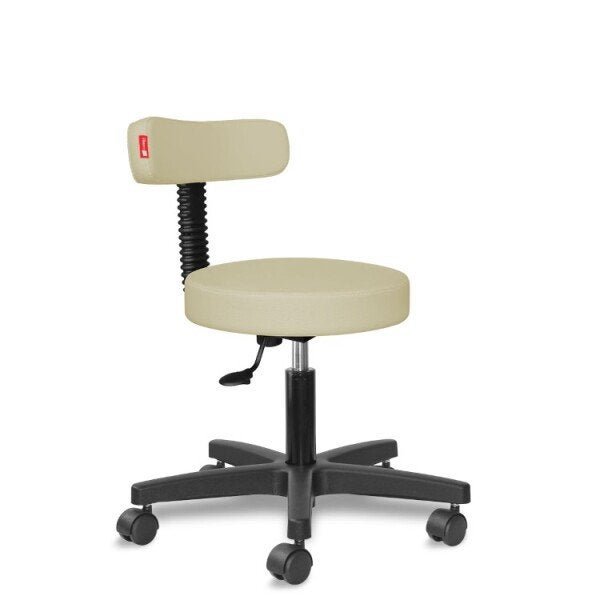 Cadeira Mocho Estética Fisioterapia Bege 1534 Slim - 1