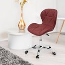 Ver imagem 6 de Cadeira Escritório Slim Vegas Base Giratória Estofada Vinho