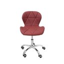 Ver imagem 3 de Cadeira Escritório Slim Vegas Base Giratória Estofada Vinho