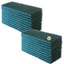 Ver imagem 1 de Fibra de Limpeza Pesada Verde Piso 23 Cm X 10 Cm - Kit 20 Unidades para Piso / Paredes Banheiro Cozi