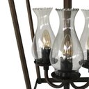 Ver imagem 5 de Pendente Rustico Estilo Lampião Com Cúpulas De Vidro Para Salão De Eventos Libertas Rosas Artesanato