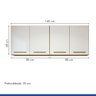 Lavanderia Modulada Guarapari 2 Armários Aéreos Kaiki Móveis - 4
