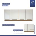 Ver imagem 6 de Lavanderia Modulada Guarapari 2 Armários Aéreos Kaiki Móveis