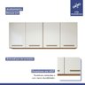 Lavanderia Modulada Guarapari 2 Armários Aéreos Kaiki Móveis - 6