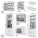 Ver imagem 3 de Cozinha Completa Americana 6 Peças com Torre Quente 2 Fornos Branco - Móveis Henn