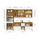 Ver imagem 2 de Kit de Cozinha Modulada 4 Peças Burguesa Premium 5 Peças (2 Balcões + 2 Aéreos + 1 Paneleiro)