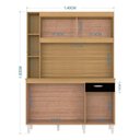 Ver imagem 4 de Cozinha Ambiente Kit Duda 140 Cm Damasco Preto – Poquema