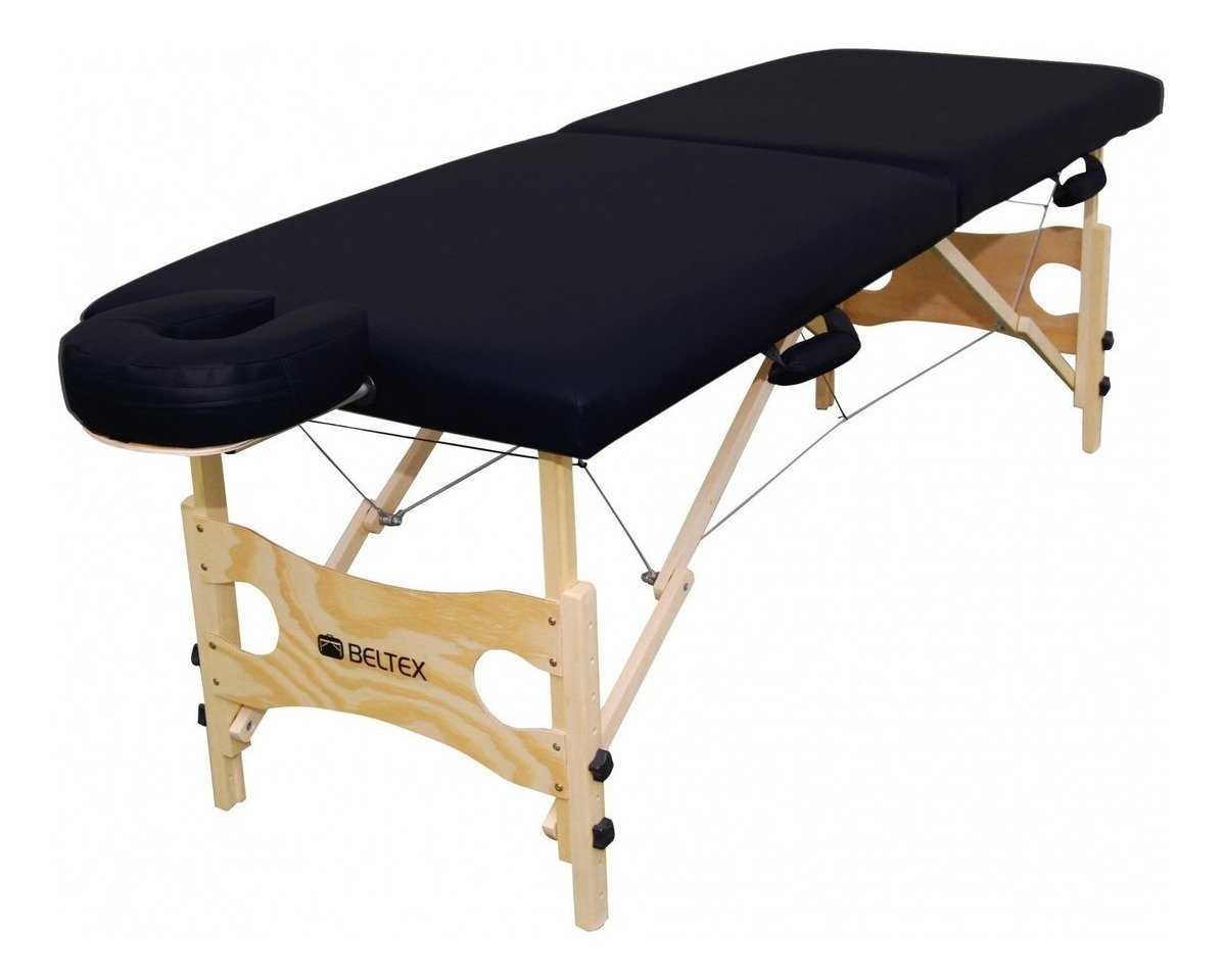 Maca de Massagem Profissional Portátil Dobrável 150kg Preta ...