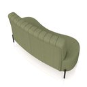 Ver imagem 4 de Sofá Living Decorativo 2 Lugares 1,35m Katara Pés de Ferro Bouclê Verde G33 - Gran Belo