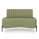 Ver imagem 6 de Sofá Living Decorativo 2 Lugares 1,35m Katara Pés de Ferro Bouclê Verde G33 - Gran Belo