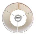 Ver imagem 3 de Cúpula Clássica de Abajur Luminária 15x15x15cm Tecido Algodão Soquete Nacional Ref 83 Cor Bege