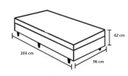 Ver imagem 3 de Cama Box Baú Solteirão King Linhão Bege (42x96x203)