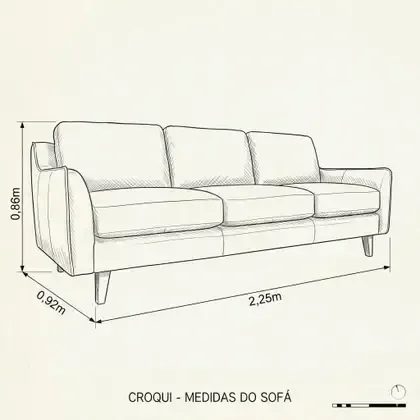 Ver imagem 5 de Conjunto Sofá 3 e 2 Lugares Couro Natural Cor Conhaque