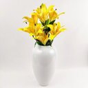 Ver imagem 7 de Lírio Amarelo Buquê 55x30x20cm Planta Artificial Permanente