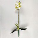 Ver imagem 5 de Orquídea Branca 3D 47x12x10cm Planta Artificial Toque Real