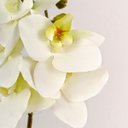 Ver imagem 3 de Orquídea Branca 3D 47x12x10cm Planta Artificial Toque Real