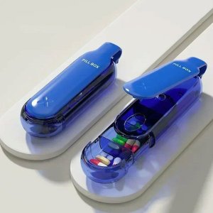 Porta Remedio Comprimido Capsula Pilula Estojo Compartimento Bolsa Mala Portatil Resistente Seguro V