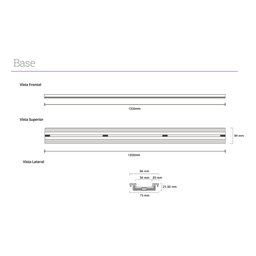 Ralo Linear Elleve Infinity Slim 1794 120cm com Tampa Vazada - 4