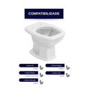 Ver imagem 4 de Tampa Assento para Vaso Sanitário Almofadado Cinza Claro Luxo Fit Celite Durín