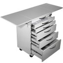 Ver imagem 4 de Para Esteticistas - Gaveteiro com Rodízios e Abas Dobráveis