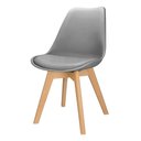 Ver imagem 7 de Cadeira Charles Eames Leda Design Wood Estofada Base Madeira Cinza