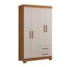 Guarda-roupa Nt5005 1080mm 4 Portas 2 Gavetas Notavel Móveis - 1