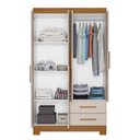 Ver imagem 3 de Guarda-roupa Nt5005 1080mm 4 Portas 2 Gavetas Notavel Móveis