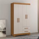Ver imagem 1 de Guarda-roupa Nt5005 1080mm 4 Portas 2 Gavetas Notavel Móveis
