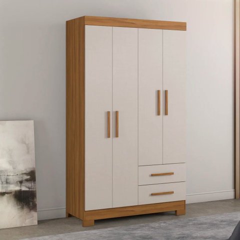 Guarda-roupa Nt5005 1080mm 4 Portas 2 Gavetas Notavel Móveis
